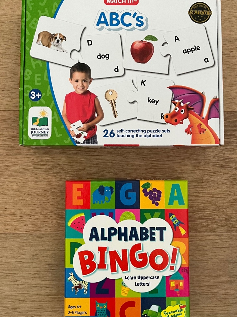 Like New - Alphabet Bingo and Match It Games